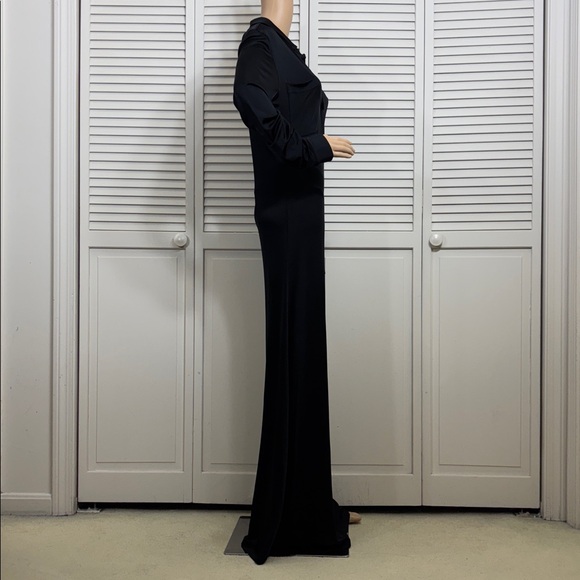 TOVE Iana V-neck Maxi Jersey Ruched Maxi Dress Size 10 - Picture 10 of 16